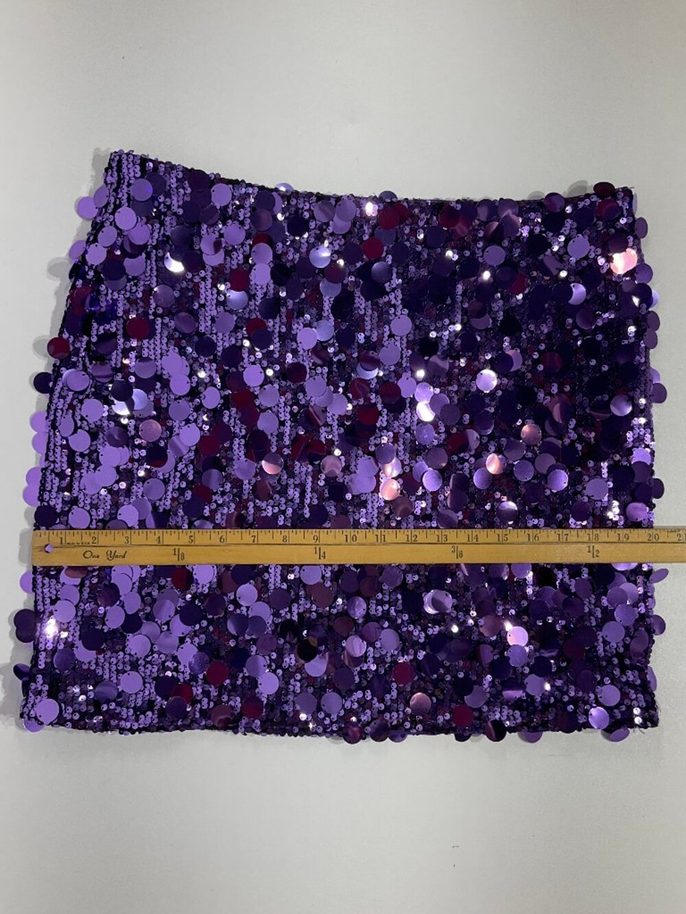 Miduo Sz XL Purple Sequin Mini Skirt - Picture 9 of 10